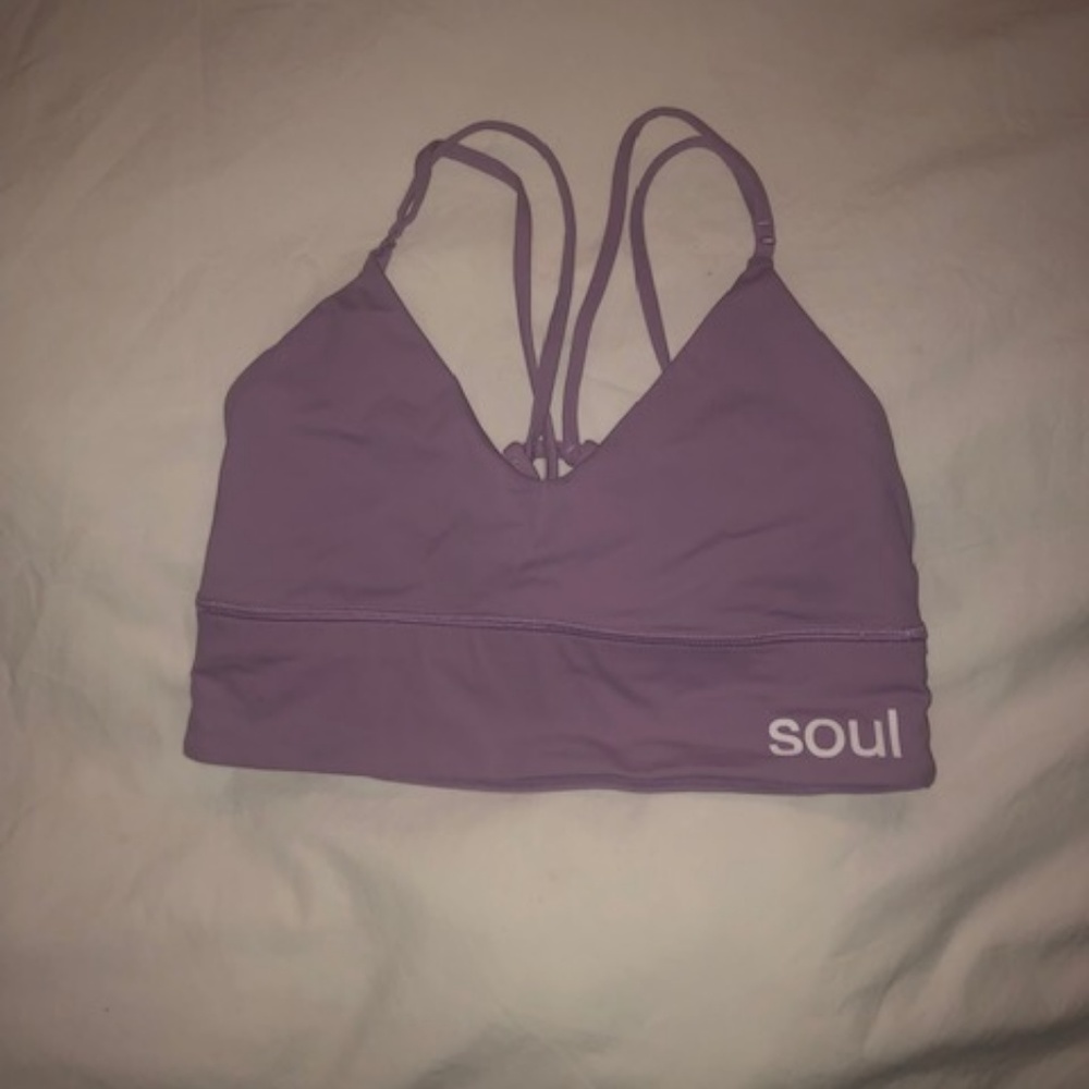 Pink Soulcycle Lululemon bra